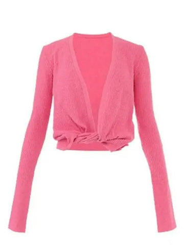 Jacquemus Women s Twist Knit Pink 22E211KN402 2006 - JACQUEMUS - BALAAN 1