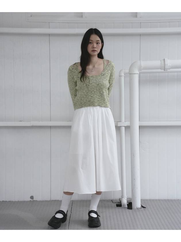 Nep Yarn Top Pullover Knit Set Mint - THE GREEN LAB - BALAAN 5