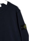 Kids Waffen Crew Neck Sweatshirt Black 761661340 V0029 - STONE ISLAND - BALAAN 4