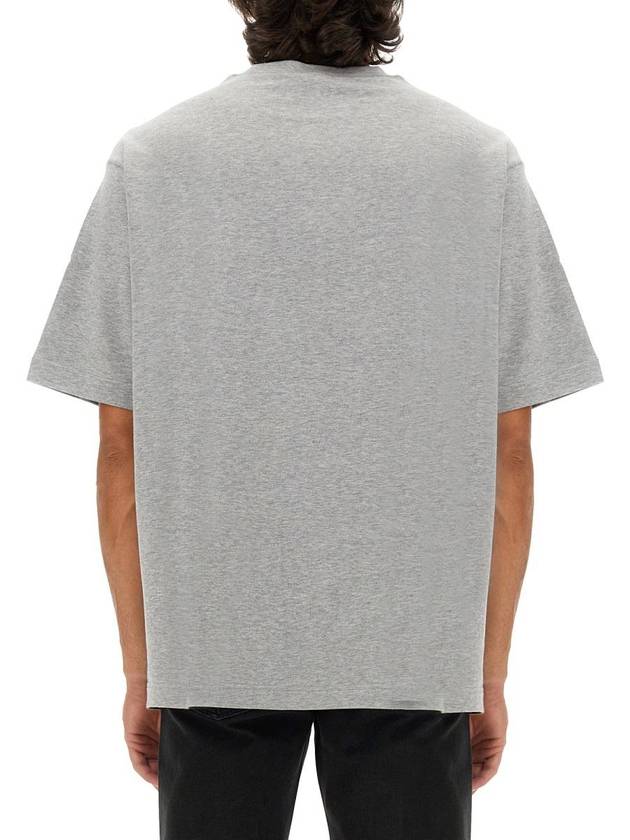 Logo print crew neck short sleeve t shirt gray - GUCCI - BALAAN 4