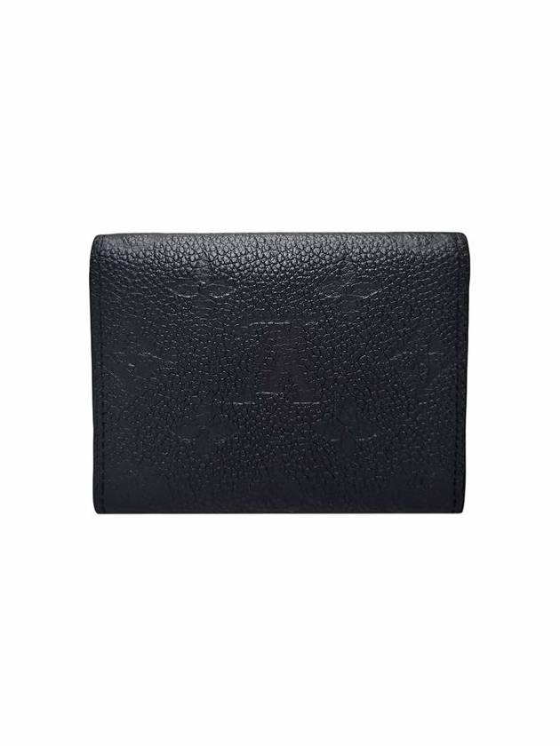 Monogram Embossed Leather Card Wallet Black - LOUIS VUITTON - BALAAN 3