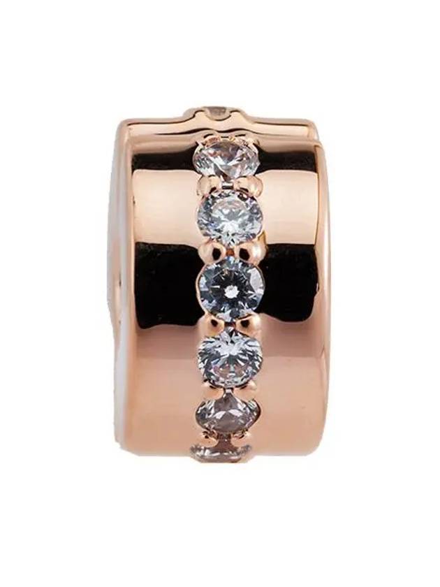 Sparkling Row Spacer Bracelet Charm Rose Gold - PANDORA - BALAAN 2