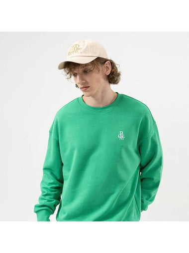 SYMBOL LOGO SWEATSHIRTS GREEN - POLYGRAM - BALAAN 1