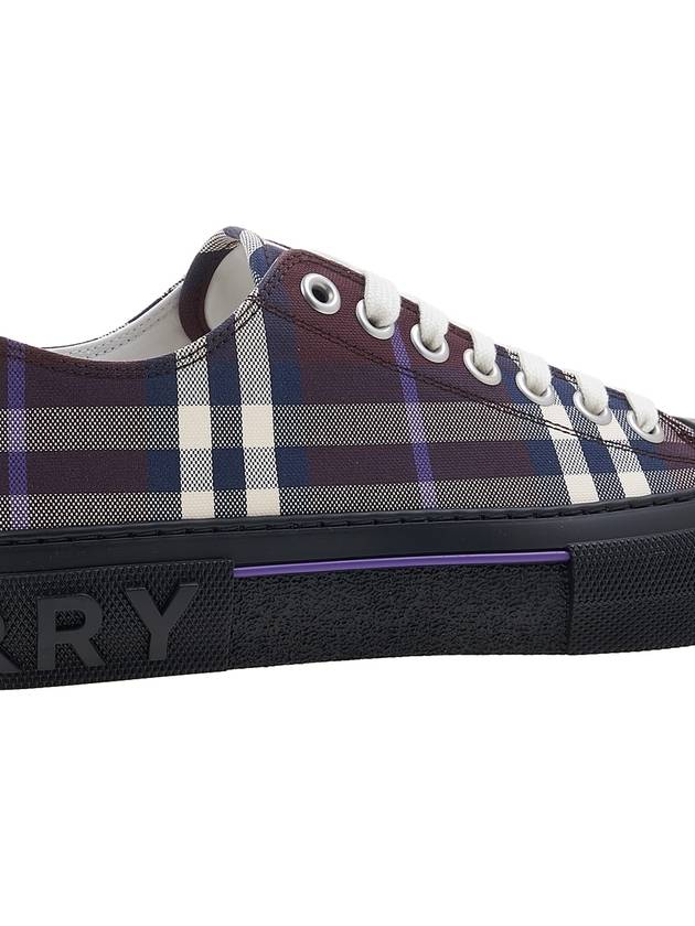 Vintage Check Canvas Low-Top Sneakers Deep Maroon - BURBERRY - BALAAN 11