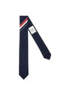 Men's Grosgrain Stripe Tie Dark Navy - THOM BROWNE - BALAAN 2