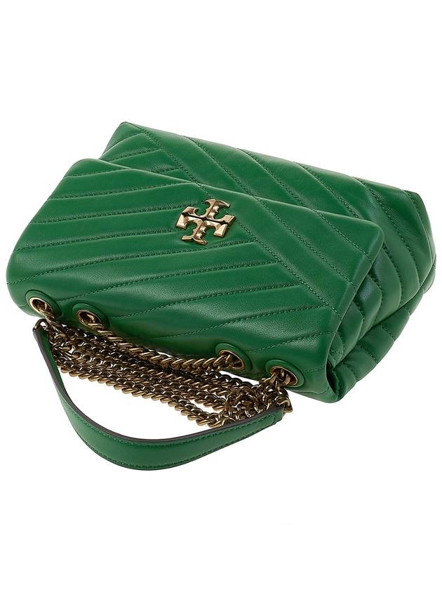 Kira Chevron Convertible Strap Small Shoulder Bag Monstera - TORY BURCH - BALAAN 5