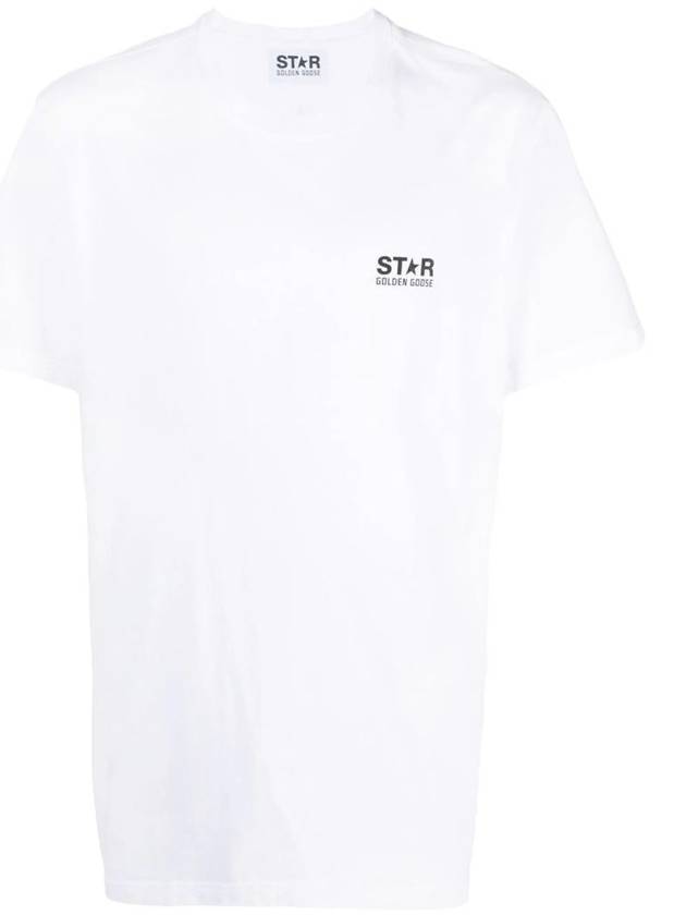 Star Collection Logo Short Sleeve T-Shirt White - GOLDEN GOOSE - BALAAN 2