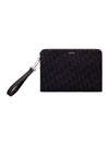 Oblique Jacquard Strap Clutch Bag Black - DIOR - BALAAN 1