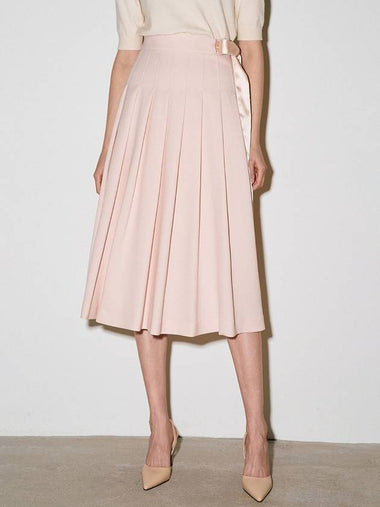 Women's Rosaline ROSALINE Pleated Skirt Pink - AME - BALAAN 1