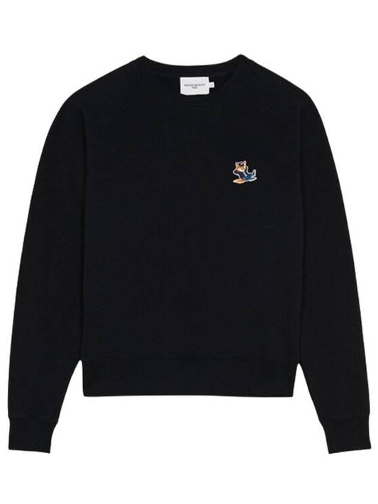 Dressed Fox Patch Sweatshirt Black - MAISON KITSUNE - BALAAN 2