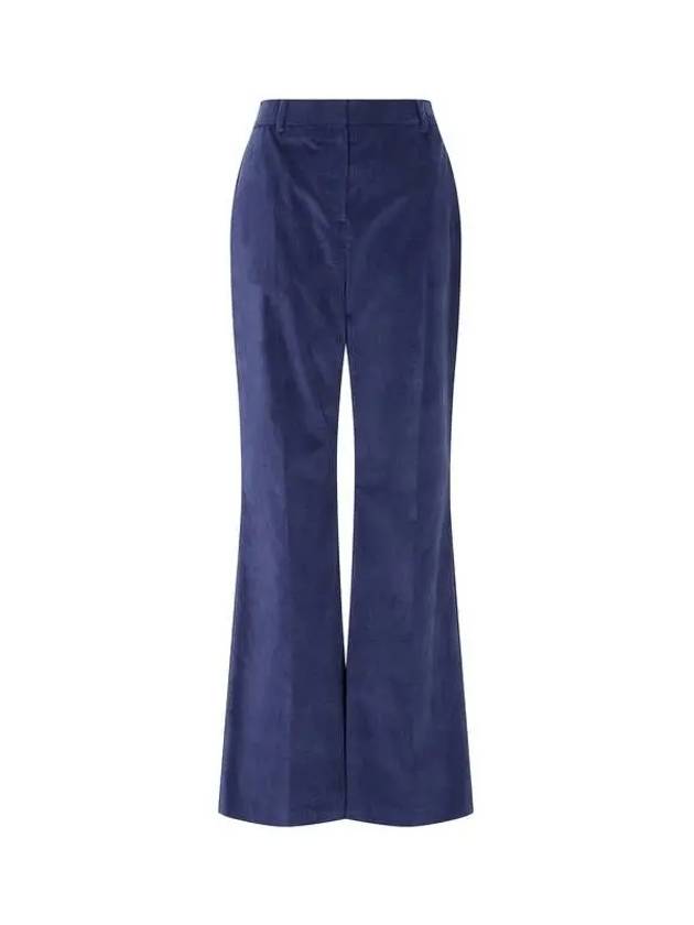 PS Women s Soft Velvet Criss Pants Dark Blue 270294 - PAUL SMITH - BALAAN 1