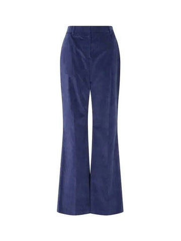 PS Women s Soft Velvet Criss Pants Dark Blue 270294 - PAUL SMITH - BALAAN 1