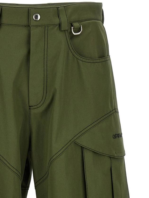 Cargo straight pants army green - OFF WHITE - BALAAN 4