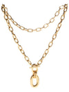 Pendant Chain Gold Necklace 20PBB0088MET077 P710 - PACO RABANNE - BALAAN 1