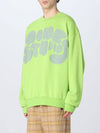 Bubble Logo Crew Neck Sweatshirt Green - ACNE STUDIOS - BALAAN 5