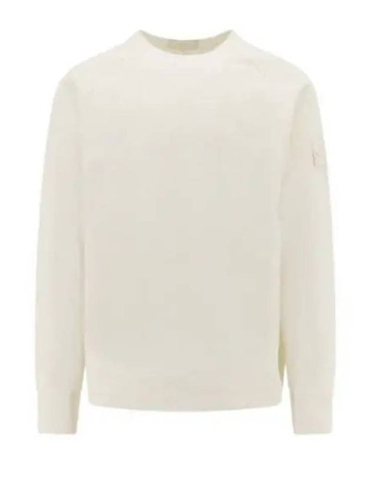 Compass Badge Sweatshirt White - STONE ISLAND - BALAAN 2