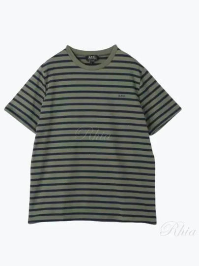 Emilien Short Sleeve T-Shirt Green - A.P.C. - BALAAN 2