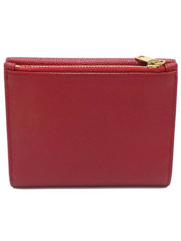 Women s Leather Bicycle Wallet Red Saint Laurent 582296 Grande Poudre Uptown Flap - SAINT LAURENT - BALAAN 3