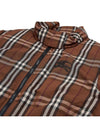 Check Nylon Down Padding Dark Birch Brown - BURBERRY - BALAAN 9