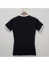 Bumpy Contrast Re-Edition Short Sleeve T-Shirt Black - COURREGES - BALAAN 3