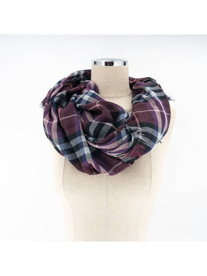 Castle Modal Check Square Scarf Red - BURBERRY - BALAAN 2