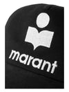 Tyron Logo Cotton Ball Cap Black - ISABEL MARANT - BALAAN 6