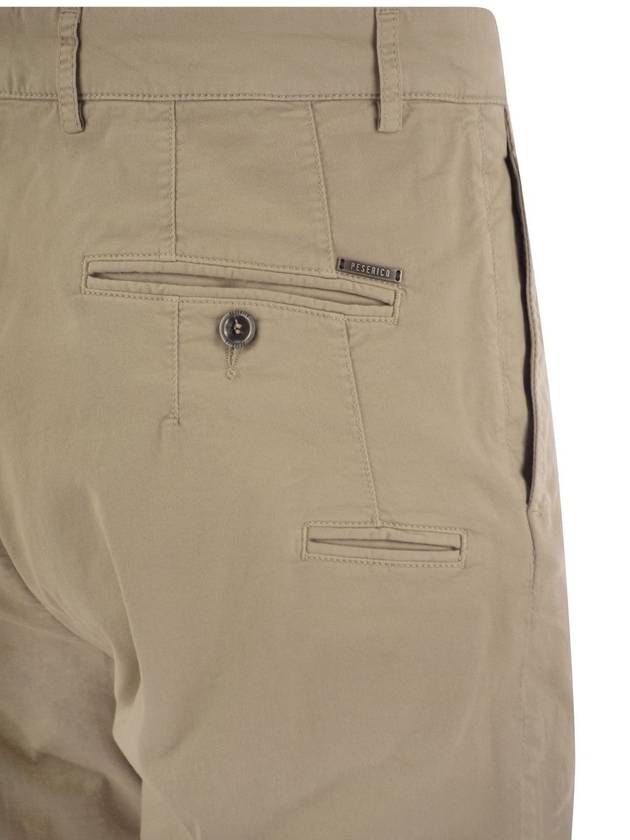 Stretch cotton gabardine chino trousers - PESERICO - BALAAN 4