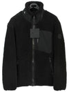 Men's Sagrek Shearling Fleece Zip-Up Jacket Black - MOOSE KNUCKLES - BALAAN 2