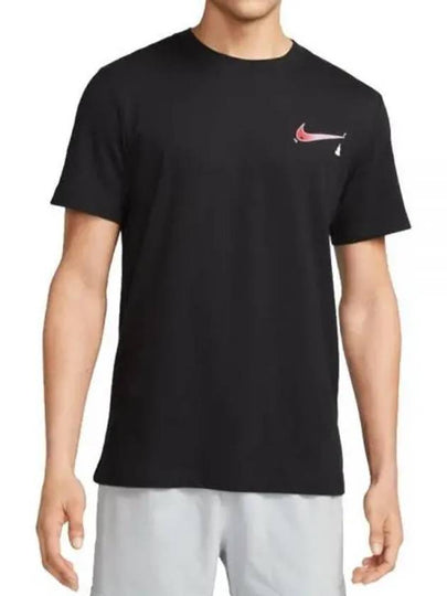 Dri-Fit Yoga Short Sleeve T-Shirt Black - NIKE - BALAAN 2