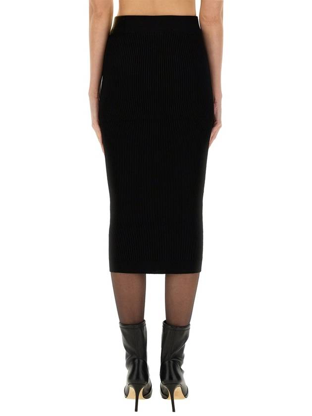 KNITTED MIDI SKIRT - BALMAIN - BALAAN 4