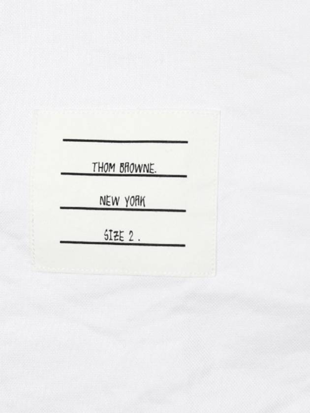 Armband Oxford Long Sleeve Shirt White - THOM BROWNE - BALAAN 7