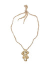 Leaf Pendant Necklace Gold JSPU831207WUS80046711 - JIL SANDER - BALAAN 2