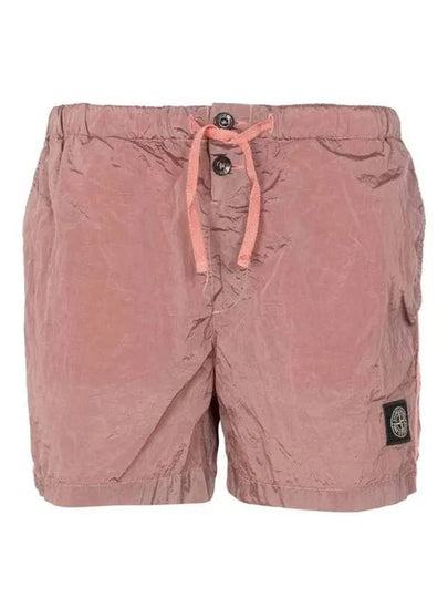 Wappen Patch Nylon Metal Swim Shorts Indie Pink - STONE ISLAND - BALAAN 2