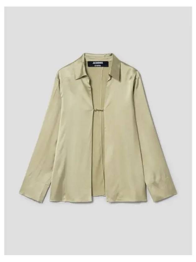 Jacquemus Women s La Chemise Not T shirt Light Khaki Domestic Product GM0023021059126 - JACQUEMUS - BALAAN 1