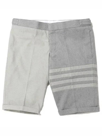 Diagonal Stripe Fun Mix Selvedge Denim Shorts Men s Short Pants - THOM BROWNE - BALAAN 1