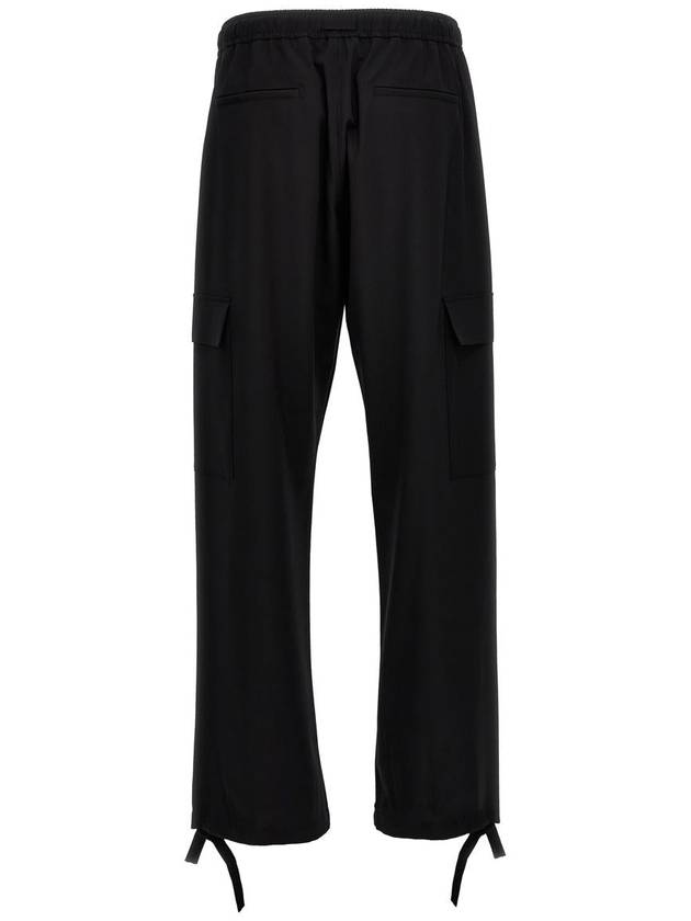 Fresh Cargo Wool Straight Pants Black - MSGM - BALAAN 3