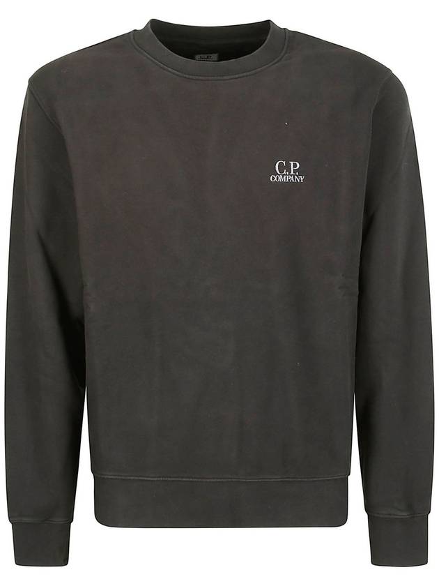 Lens Wappen Logo Sweatshirt Black - CP COMPANY - BALAAN 1