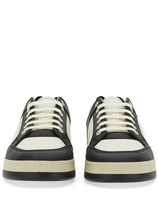 SL 61 Low Top Sneakers Black White - SAINT LAURENT - BALAAN 12