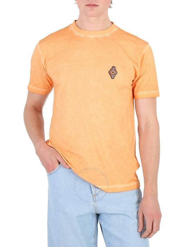 Sunset Cross Short Sleeve T-Shirt Orange - MARCELO BURLON - BALAAN 2