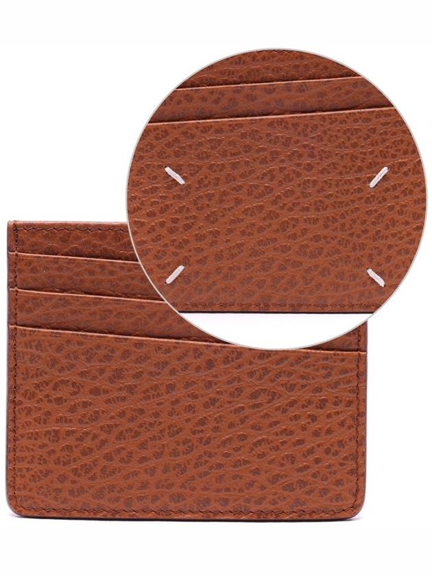 Four Stitch Card Wallet Brown - MAISON MARGIELA - BALAAN 3