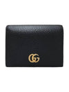 Women s 456126 GG Marmont Black Card Case Half Wallet - GUCCI - BALAAN 1