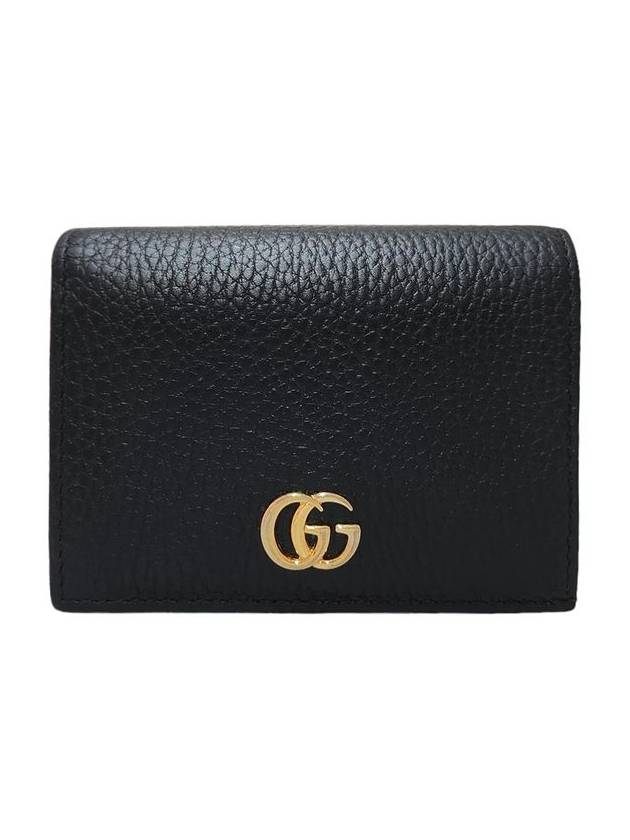 Women s 456126 GG Marmont Black Card Case Half Wallet - GUCCI - BALAAN 1