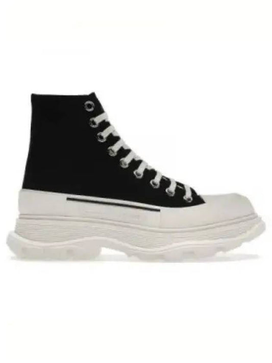 Tread Slick High Top Sneakers White Black - ALEXANDER MCQUEEN - BALAAN 2