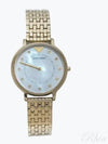 Women’s Kappa Quartz Mother Of Pearl Metal Watch Gold - EMPORIO ARMANI - BALAAN 2