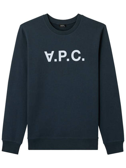 VPC Logo Crew Neck Sweatshirt Navy - A.P.C. - BALAAN 2