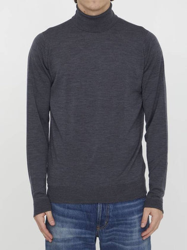 Grey Merino Jumper - JOHN SMEDLEY - BALAAN 1