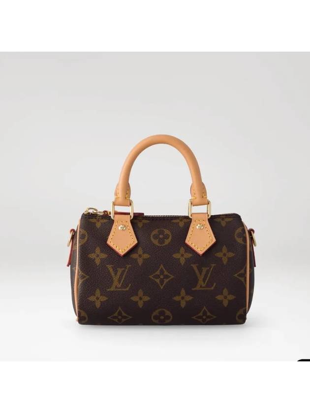 Nano Speedy Monogram Tote Bag Brown - LOUIS VUITTON - BALAAN 4