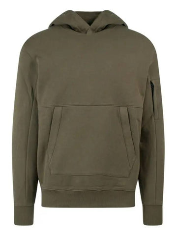 Lens Wappen Pocket Hoodie Green - CP COMPANY - BALAAN 1