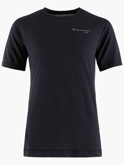 Men's Groa Logo Technical Short Sleeve T-Shirt Raven - KLATTERMUSEN - BALAAN 2