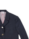 Plain Weave Slim Fit Wool Bland Blazer Jacket Navy - THOM BROWNE - BALAAN 5